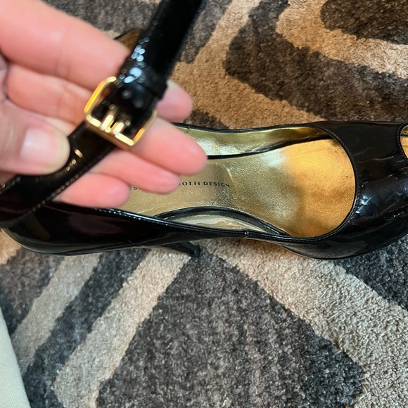 Giuseppe Zanotti peep toe platform leather heel sz 39.5 - Picture 5 of 8